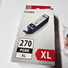 Genuine Canon Pgi-270xl Pgbk Black High-yield Ink Jet Printer Cartridge Open Box