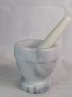 Nos Vintage Mortar Marble Stone   Pestle 
