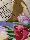 Needle Nook Of La Jolla June Ouiui Tulips Needlepoint Canvas W  Threads