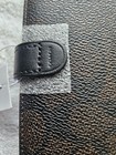 Nwt Coach Notebook Journal Signature Jacquard Walnut black