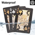 2 Decks Waterproof Plastic Playing Cards Collection Black Diamond Poker Cards