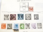 1851-1906 New South Wales 20 Stamp Collection Scott Album Page Lot