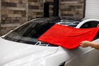 Water Absorbing Car Wash Microfiber Drying Towel Twisted Loop 24 X 36  1300gsm