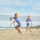 Professional Complete Badminton Set With Poles 4 Rackets Portable Badminton Net