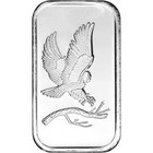 Five 1 Oz  Silvertowne Silver Bar - Bald Eagle Design - 999 Fine