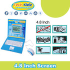 Tech Kidz Toy Computer Laptop Computer 80 Challenging Learning Activities  blue 