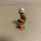 Vintage Barclay Manoil Lead Sitting Soldier Eating