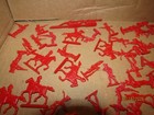 Vintage Hard Plastic Soldiers Indians 1 25  American Revolution   British French