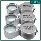 10-30x Jeweler s Glass Magnifying Loupe-eye Magnifier For Jewelry  Coin  Stamp