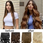 Double Wefted Thick Clip In 8pieces Real Remy Full Head Human Hair Extensions