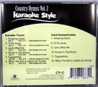 Country Hymns Volume 2 Christian Karaoke Style New Cd g Daywind 6 Songs