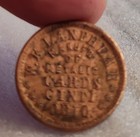 1863 Cincinnati Ohio Civil War Token  K  Lanphear 