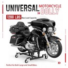 1200 Lbs Motorcycle Dolly Heavy   duty Stable Garage Stand For Bike Storage Repair