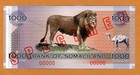 Somaliland  Specimen 1000 Shillings  2006  P-cs1s  Unc