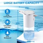 White Automatic Foaming Soap Dispenser Touchless Hand Soap Dispenser Bathroom