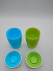 Munchkin Miracle 360 Toddler Sippy Cups 10 Oz Blue Green Spill Proof Trainer Cup