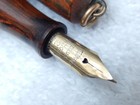 Lot  422x  Vintage Waterman  s 52v Red Ripple Fountain Pen  Very Flex Nib 