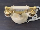 Western Electric French Style Princess Rotary Dial Telephone Beige gold