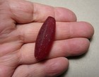 Old Red_czech Bohemian Bicone Glass Bead__african Trade_ 001
