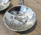 Christian Cross Measuring Spoons Dash Of Hope Joy Faith Love Embossed Metal