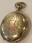 Antique 1894 Elgin Illinois 6s 14k Gold Filled Decorating Pocket Watch  Runs