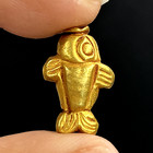 Vintage Gold Bead Animals Fish Figures Beads From Pyu Period South East Asia
