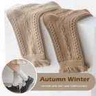 Girls Socks Autumn Winter Warm Solid Cotton Lolita Fancy Socks Twist Pattern