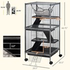 4-tier Small Animal Cage  Ferret Cage Large Chinchilla Cage