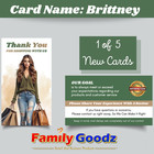 150-2000 Ebay Seller Thank You Business Cards  brittney Card   Bulk  amaz   Etsy