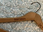 Sahara Hotel Las Vegas Vintage Wooden Hanger