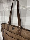Guess Lottie Collection Mocha Brown Monogram Diaper Bag With Tags