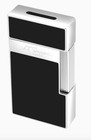 S t  Dupont Biggy Black Lacquer   Chrome Lighter  025001  25001  New In Box