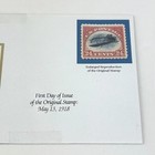 22kt Gold Replica First Day Cover 1918 Air Mail Issue Inverted Jenny 24 Cent
