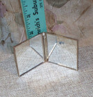 Vintage Travel Mirror- Colorful Chameleon- Must See- Nice Size- Unique Gift-