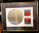 Vtg 1994 Silicon 8  200mm Semiconductor Wafer With Probe Inserts Picture Frame