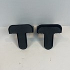 Industrial 7    Metal Bookends Black Set Of 2 Library Style Pair Vintage