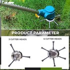 Steel Wire Grass Trimmer Head Lawn Mower Weeding Head Brush Cutter