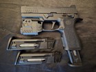 Sig Sauer P320 X-carry Co2 Blowback W green Laser   Flashlight   2 Magazines