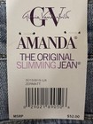 Gloria Vanderbilt Women Amanda Classic High Rise Tapered Jean Size 16w Short