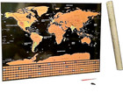 Gently Top Scratch-off World Map 32x23 Premium Quality Travelers W u s States