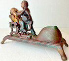  cast Iron Toy  Works Original C1890 Rare  j e Stevens Dentist Mechanical Bank 