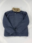 Vintage Us Military Jacket Mens 42 Navy Department N-1 Deck Sherpa Lined Coat