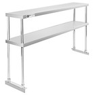 Stainless Steel Overshelves  Nsf 2-tier Shelves For Prep And Work Tables