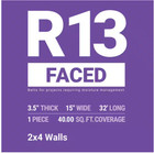 R- 13 Faced Fiberglass Insulation Roll 15 In  X 32 Ft   1 Roll  New Owens