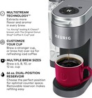 Keurig K-supreme Single Serve K-cup Pod Coffee Maker Multistream Gray 4 Sizes