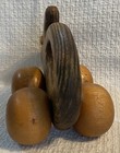Vintage Handcrafted Wooden Push - Pull Rabbit Toy With Wheels