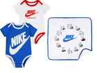 Nike Baby Gift Set  0-12  Sleep   Play Milestone Bodysuit Blanket 3-pc Gift  Set