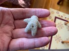 Antique  Bisque Tiny 1  Snow Baby Figurine  Porcelain Miniature Tumbling Germany
