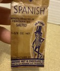 Vintage 1940 s Planters Peanut Mr Peanut Cellophane Spanish Peanuts 5 Cent Bag