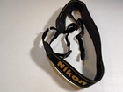 Vintage Nikon Camera Neck Shoulder Strap Black With Yellow Logo